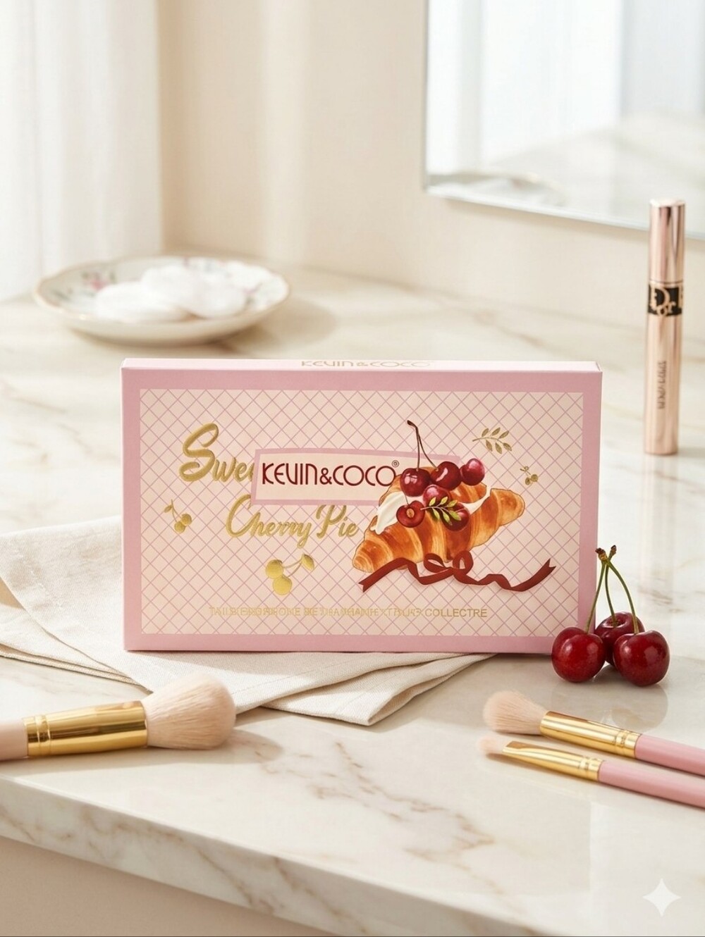 Sweet Cherry Pie 26-color eyeshadow palette by Kevin & Coco